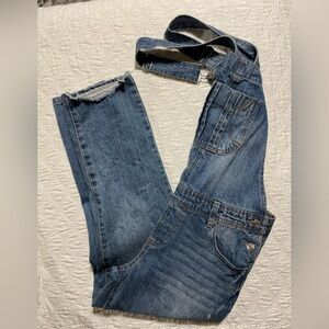 UC- KENSIE distressed Jean bin coveralls